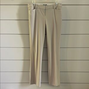 Express Tan Trousers Straight-Leg Professional